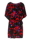 Robe marron fleurie de Benetton Robe marron fleurie de Benetton