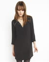 Robe noire à manches trois quarts de Comptoir des Cotonniers Robe noire à manches trois quarts de Comptoir des Cotonniers
