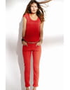 Pantalon rouge orangé de Kookaï Pantalon rouge orangé de Kookaï