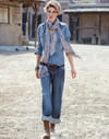 Chemise denim bleue de La Redoute Chemise denim bleue de La Redoute