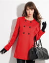 Manteau sans col de Mode U Manteau sans col de Mode U