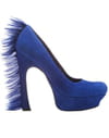 Escarpins en suède bleu d'Yves Saint Laurent Escarpins en suède bleu d'Yves Saint Laurent
