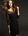 Robe noire et transparente de Massimo Dutti Robe noire et transparente de Massimo Dutti