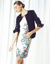 Robe imprimée et blouson des 3 Suisses Robe imprimée et blouson des 3 Suisses