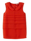 Top rouge orangé de Camaïeu Top rouge orangé de Camaïeu