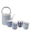 Set tasses et théière bleu de Pols Potten Set tasses et théière bleu de Pols Potten