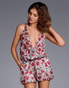 Combi-short fleuri d'Etam Combi-short fleuri d'Etam