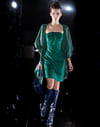 Robe verte en flanelle d'Escada Robe verte en flanelle d'Escada