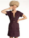 Robe aubergine de Tissaia Robe aubergine de Tissaia