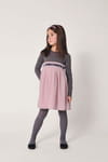 Robe grise et rose de Little Couture Robe grise et rose de Little Couture