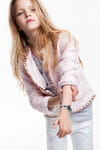 Veste en tweed rose Zara Veste en tweed rose Zara