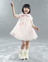 Robe rose Lili gaufrette Robe rose Lili gaufrette