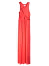 Robe longue corail de Jus D'Orange Robe longue corail de Jus D'Orange
