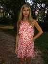 Robe fleurie corail et blanche de Molly Bracken Robe fleurie corail et blanche de Molly Bracken
