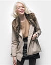 Parka écrue de Naf Naf Parka écrue de Naf Naf