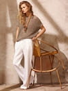 Pantalon en lin blanc de 1.2.3 Pantalon en lin blanc de 1.2.3