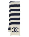Echarpe rayée Chanel Echarpe rayée Chanel