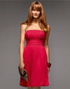 Robe bustier framboise de Camaïeu Robe bustier framboise de Camaïeu