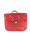 Cartable rouge à pois de Linna morata Cartable rouge à pois de Linna morata