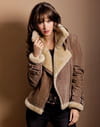 Manteau en cuir velours de U Manteau en cuir velours de U