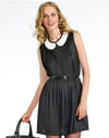 Robe noire à col Claudine de Kiabi Robe noire à col Claudine de Kiabi