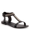 Sandales noires de La Halle aux chaussures Sandales noires de La Halle aux chaussures