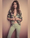 Jean taille basse vert de Monoprix Jean taille basse vert de Monoprix