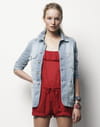 Combishort rouge de Ba&Sh Combishort rouge de Ba&Sh
