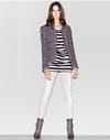 Jean slim blanc de Sisley Jean slim blanc de Sisley