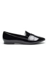 Slippers façon mocassins vernis de Stradivarius Slippers façon mocassins vernis de Stradivarius