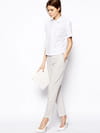 Pantalon cigarette gris de Asos Pantalon cigarette gris de Asos