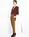 Pantalon carotte coloris tabac de Comptoir des Cotonniers Pantalon carotte coloris tabac de Comptoir des Cotonniers