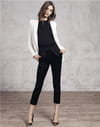 Tenue noire et blanche de Mango Tenue noire et blanche de Mango