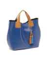 Sac bleu et camel de Sisley Sac bleu et camel de Sisley